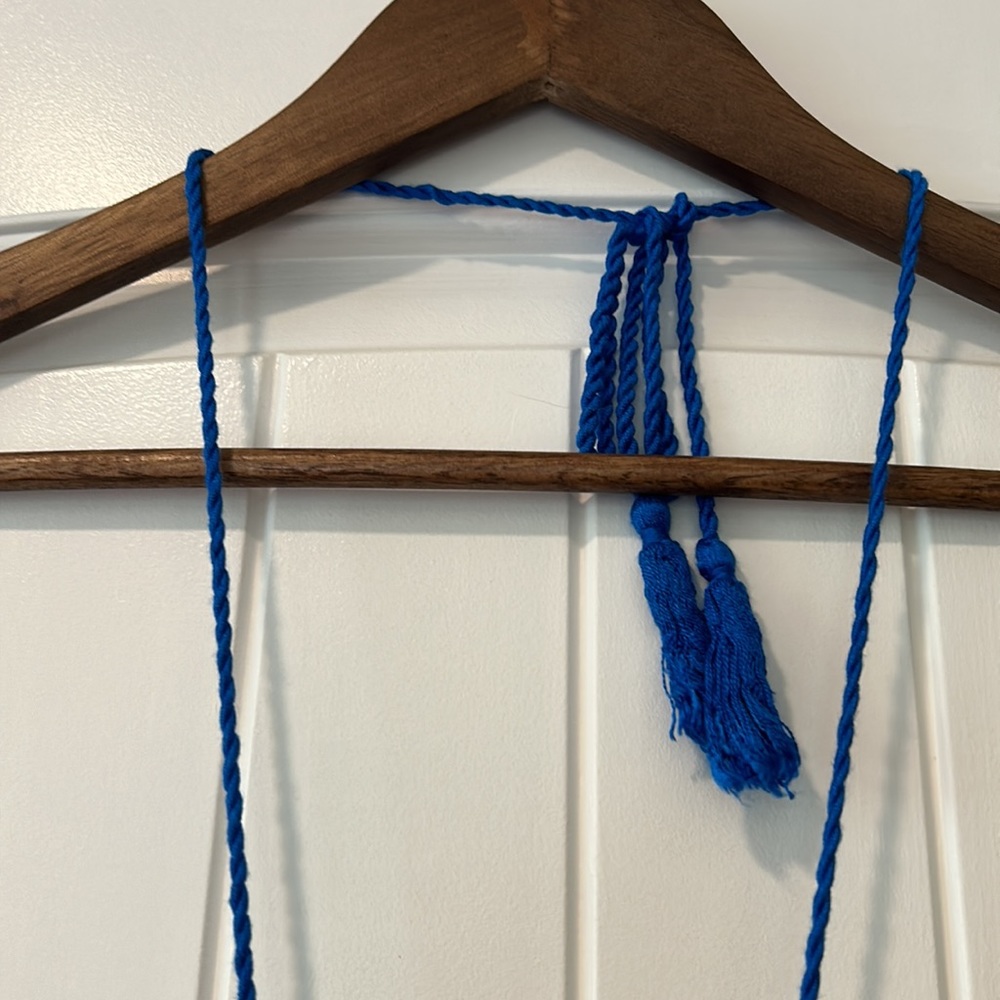 Flying Tomato Blue Maxi Geometric Back Tie Dress - Picture 8 of 9